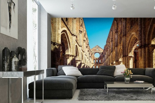 Vlies Fototapete - Alte Abtei San Galgano 375 x 250 cm